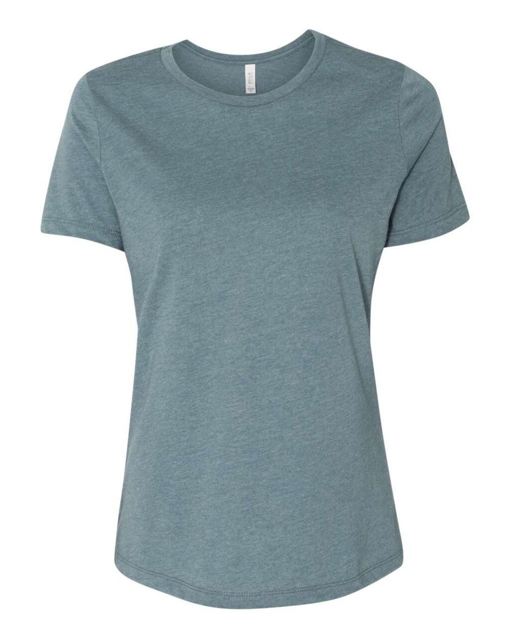 BELLA + CANVAS Women’s Relaxed Fit Heather CVC Crew Neck Tee for Everyday Style & Custom Print Fashion